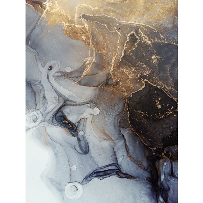 Abstract fluid gold painting background alcohol ink technique for invitations, card, backgrounds. - ID # 1555655237