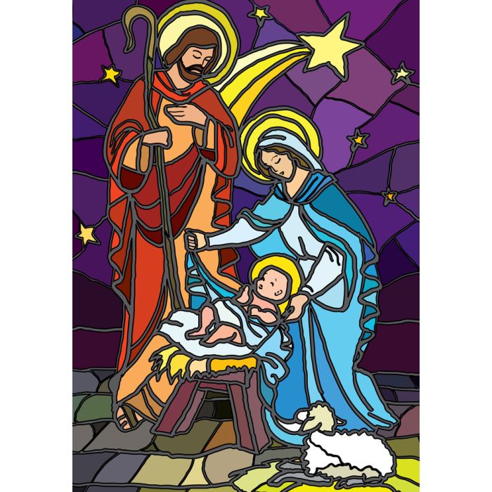 Nativity In Stained Glass - ID # 26839455 Nativity In Stained Glass - ID # 26839455