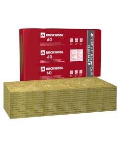 Rockwool&reg; Mineral Wool 60 Acoustic Insulation - 6Lbs 48"x24"x1" Case of 12