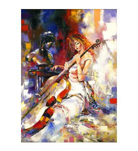 The Girl Plays A Violoncello - ID # 25137079