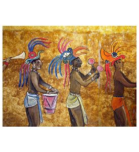 Fresque Au Yucatan - ID # 7857354