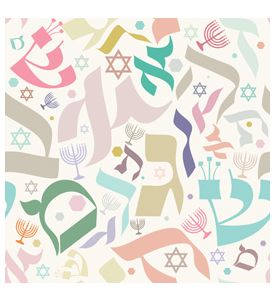 Hebrew Letters And Judaic Icons - ID # V-60106555-V