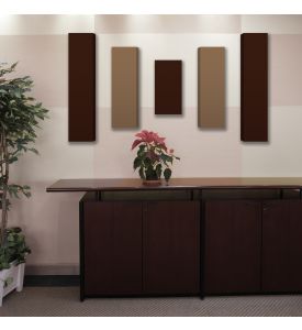 Acoustic Panels - 5 pc noise absorption sound panels. Style: DMD-SHORTWAVE - Covers 16 Sq. Feet.